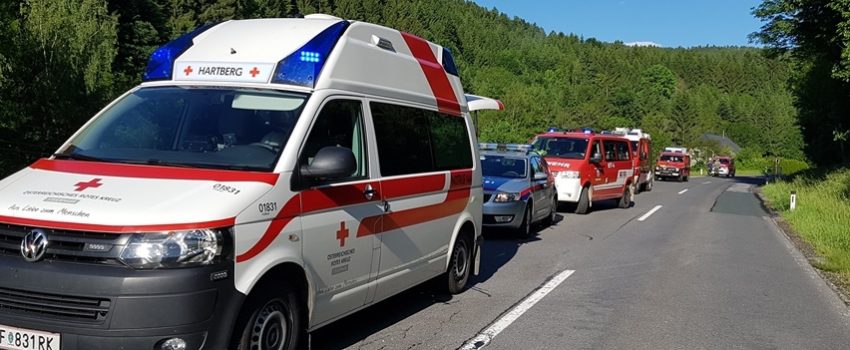 schwerer Verkehrsunfall an Christi Himmefahrt